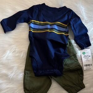 Carter's Navy and Olive Kids Matching Set